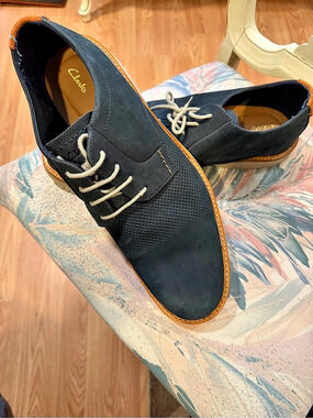 Clarks Radcliff Low Men's Blue Lace-Up Shoes